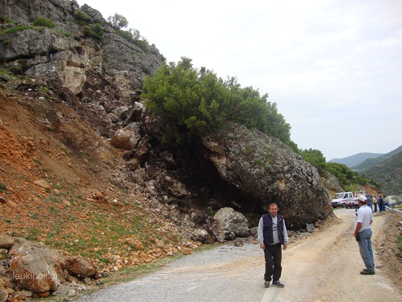 Κατολίσθηση στον Κοκκινοπηλό