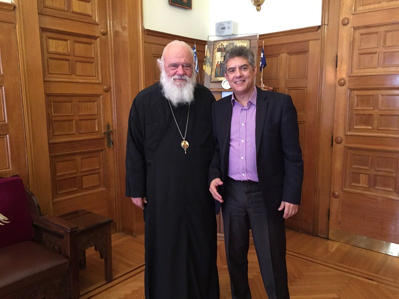 Συνάντηση Κ. Αγοραστού με τον Αρχιεπίσκοπο Ιερώνυμο
