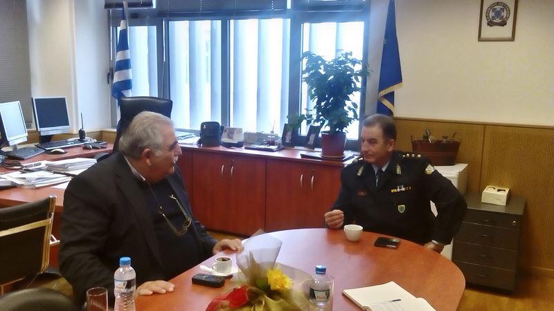 Επίσκεψη βουλευτή Ν. Παπαδόπουλου σε Αστυνομική Διεύθυνση και Πυροσβεστική