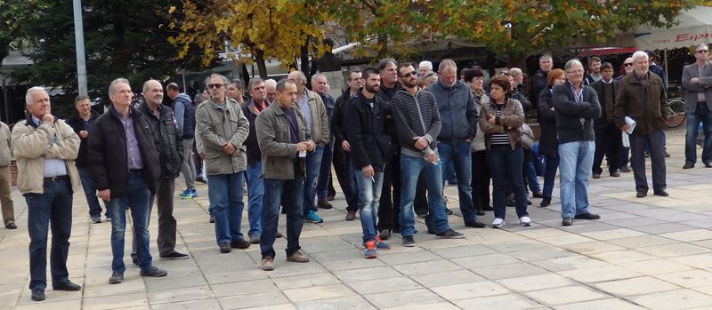 Συγκέντρωση διαμαρτυρίας αγροτών στην Ελασσόνα