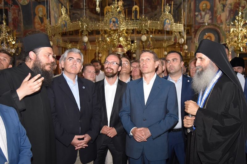 Με τον πρόεδρο της Ρωσικής Δούμας στο Άγιο Όρος ο Μάξιμος Χαρακόπουλος