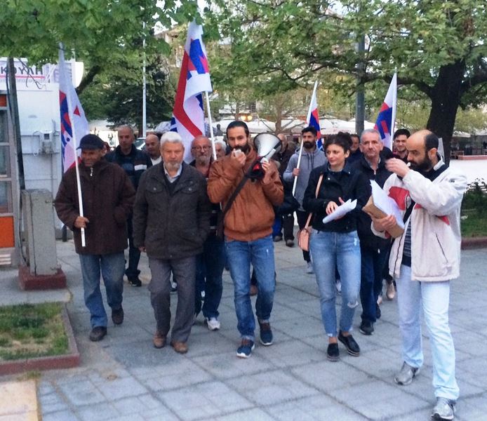 Διαδήλωση Οικοδόμων στην Ελασσόνας: «Κάτω τα μέτρα και τα αντίμετρα κυβέρνησης» 