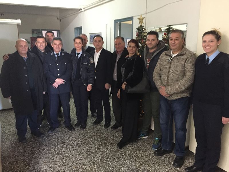 Επισκέφτηκε αστυνομία και πυροσβεστική στην Ελασσόνα ο Χρ. Κέλλας