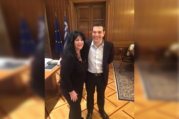 Συνάντηση με τον Αλέξη Τσίπρα είχε η βουλευτής Άννα Βαγενά με αφορμή αφιέρωμα στο Λουκιανό